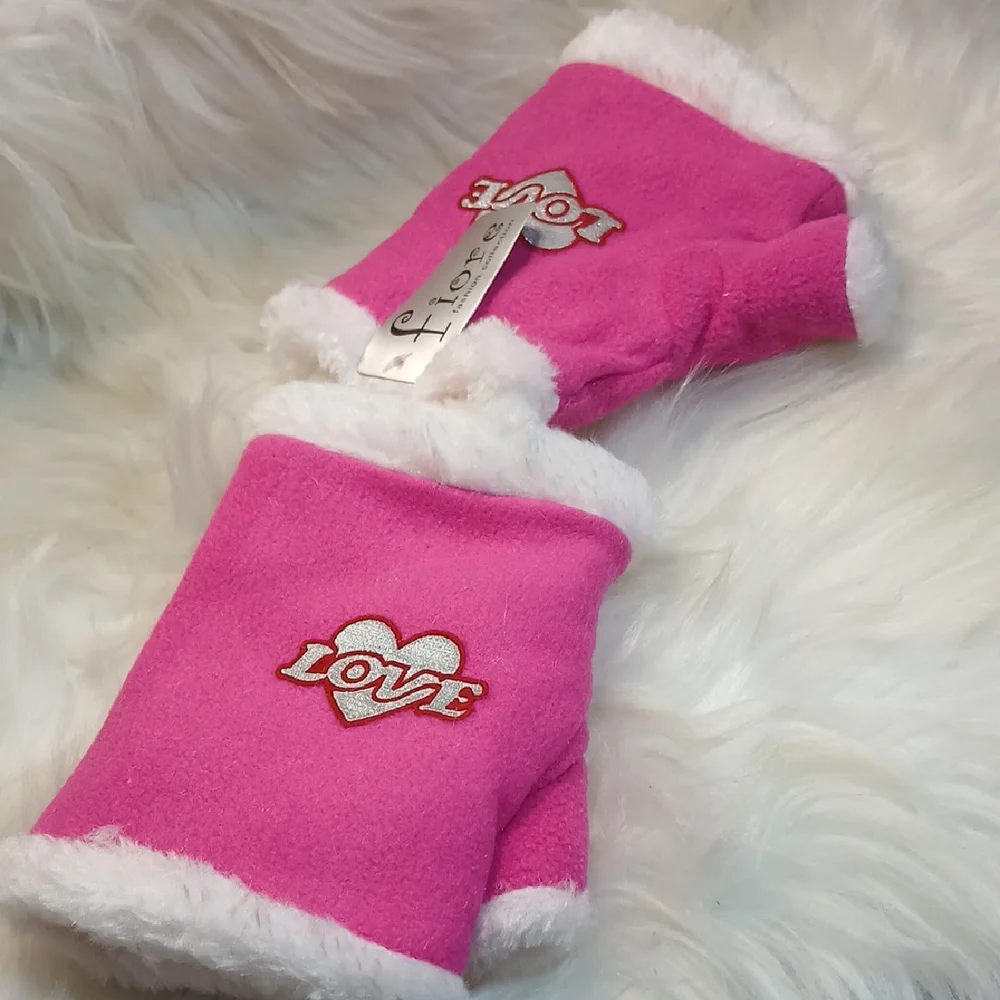 Cozy Love Mittens for Kids -2 Pink, 1 Blue, 1 Tan Set 4